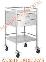 ATQ Stainless Steel Dressing Trolleys -2 Drawers