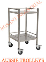 ATQ Stainless Steel Instrument Trolleys with Rails