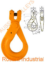 Grade 80 Clevis Self Locking Safety Hook