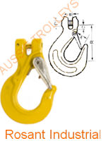 Grade 80 Chain Fittings: Clevis Safety Sling Hook