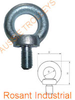 Grade 80 Chain Fittings: Lifting Eye Bolts