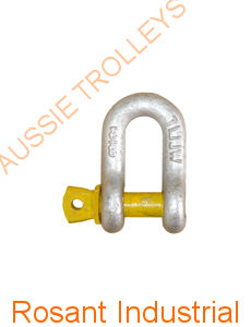 6MM Grade S Screw Pin Dee Shackle 0.5Tonne (W.L.L.)-G80DEES6X8