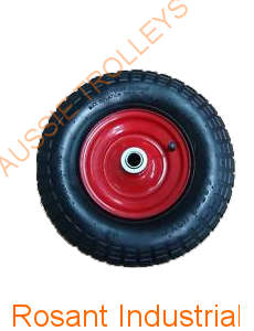 Pneumatic Wheel with Steel Rim 13/4.00-6, 16mm Bearings Offset -WLPN4006163514-OS