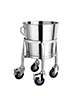 Stainless Steel Kick Bucket and Stand-MHKBS