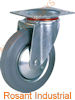 European Castor, Swivel with 4" Grey Rubber Wheel -CSES100GR