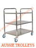 Food Serving Trolley 3 Shelves Stainless Steel III-MHPHT3SSIII