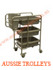 Stainless Steel Clearing Trolley for Food Waste and Cultery 4 Tub-AT/MW/ST4T