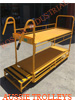 Special: One StepTwo Decks Picking Trolley with Flat Carton Storage, A Handle and Drop Down Rails-AT/1Step2D/Ta